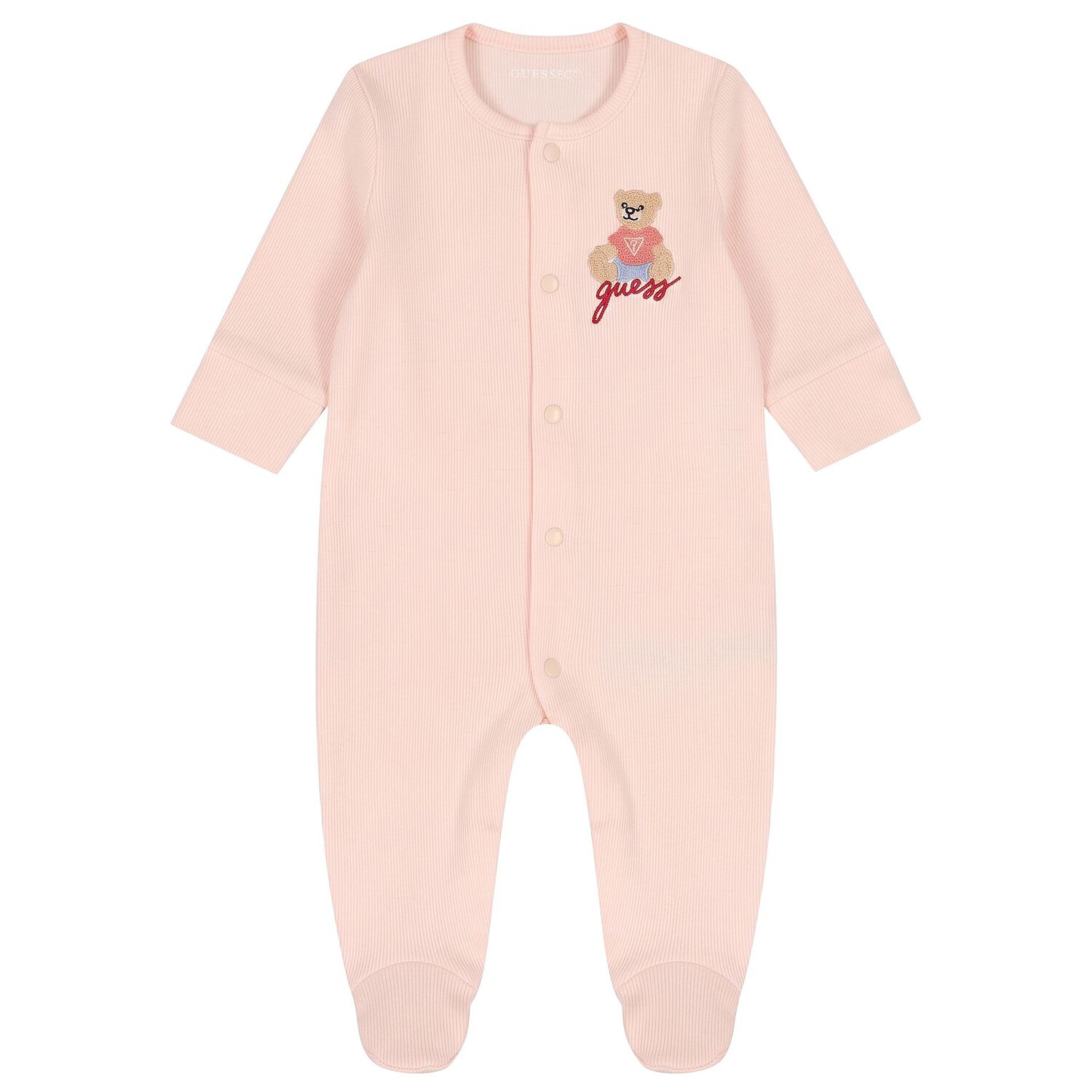 Baby Girls Pink Teddy Bear Logo Babygrow Gift Set, 1, hi-res