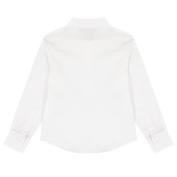 Boys White Logo Shirt