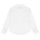 Boys White Logo Shirt, 1, hi-res