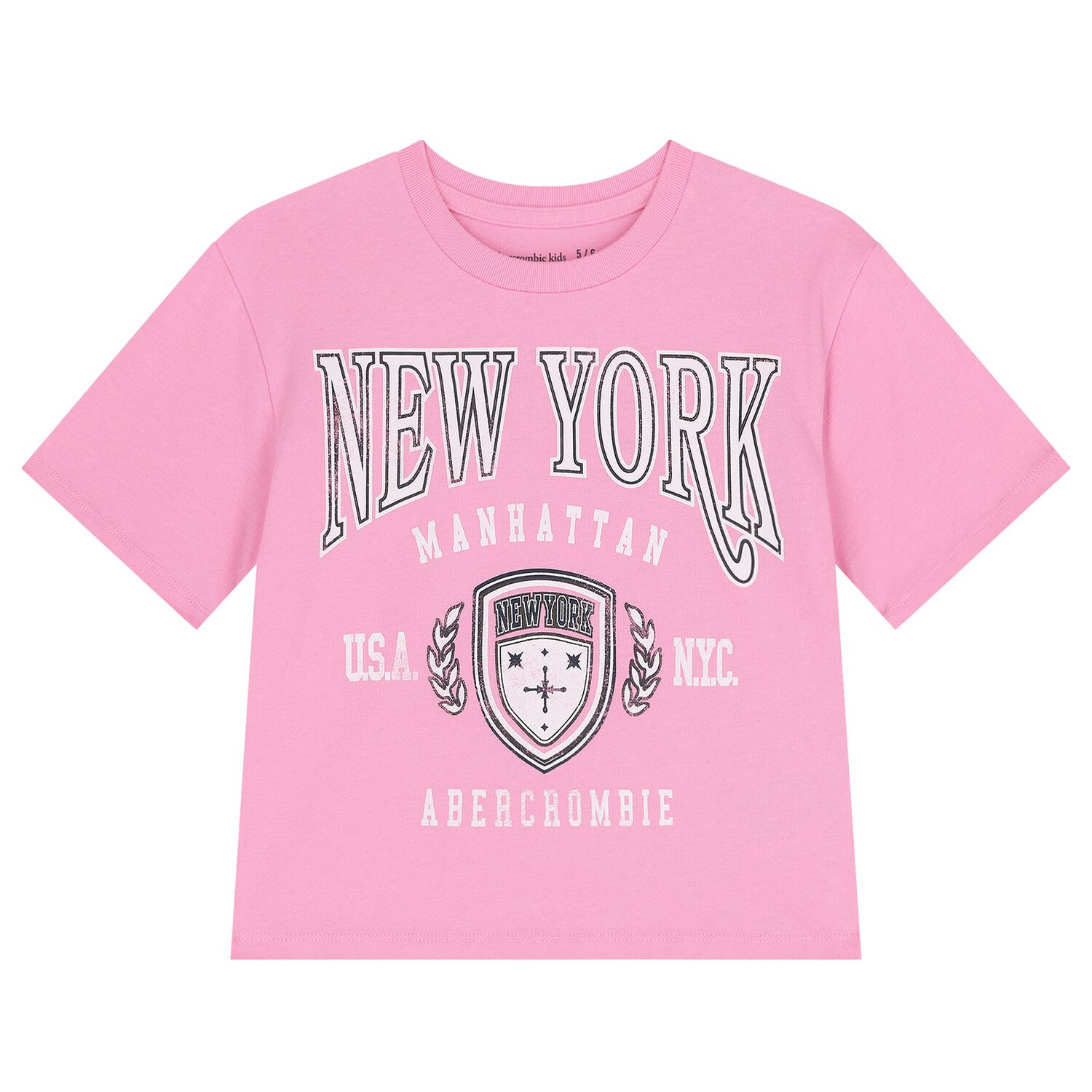 Girls Pink Logo T-Shirt, 1, hi-res