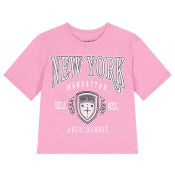 Girls Pink Logo T-Shirt