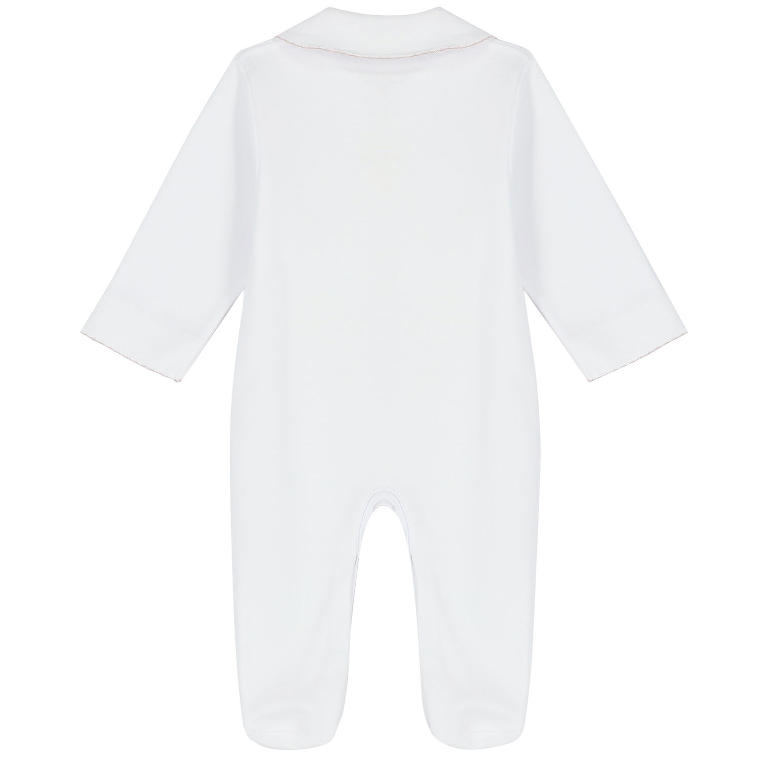 Baby Girls White Hearts Babygrow, 2, hi-res