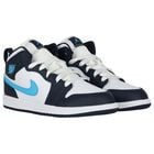 Blue & White Air Jordan 1 Mid Trainers, 6, hi-res