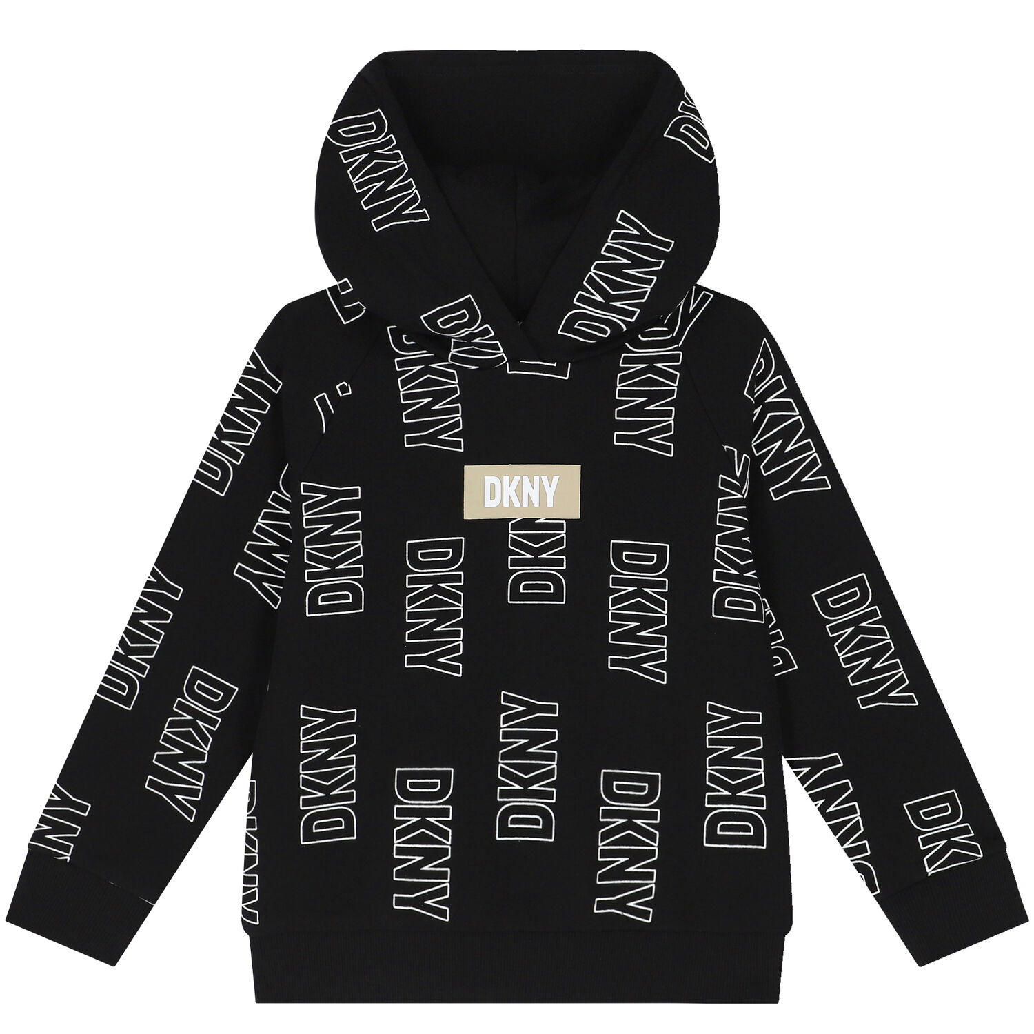 Black Logo Hooded Top, 1, hi-res image number null
