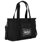 Black Logo Baby Changing Bag, 1, hi-res