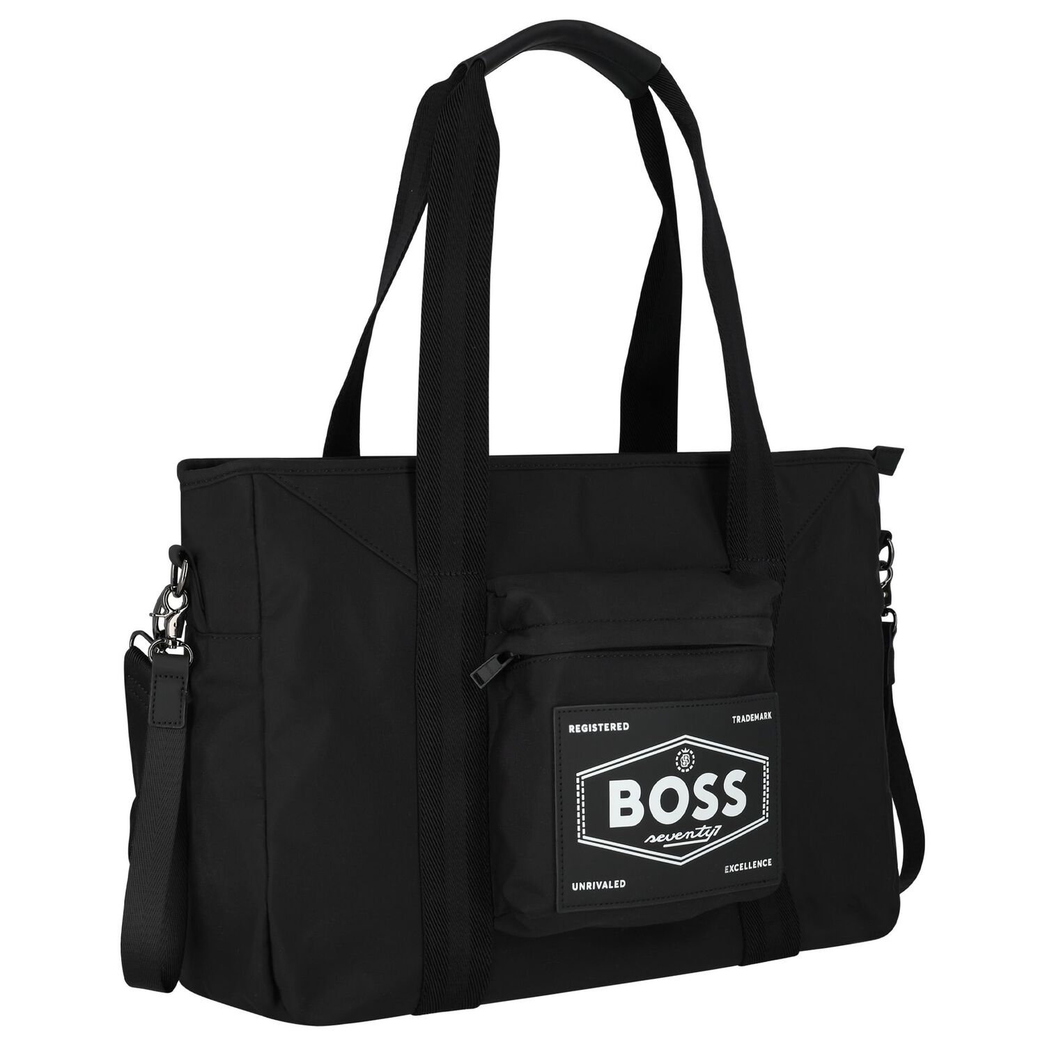 Black Logo Baby Changing Bag, 1, hi-res image number null
