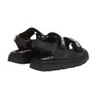 Black & White Logo Sandals, 1, hi-res