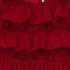 Girls Red Chiffon Dress, 1, hi-res