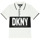 Boys White & Black Polo Shirt, 1, hi-res