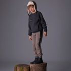 Boys Beige Joggers, 1, hi-res