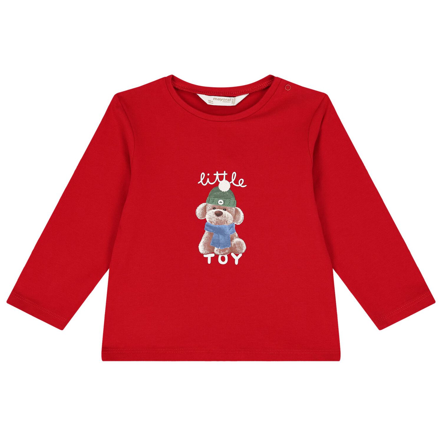 Baby Boys Red & Ivory Long Sleeve Top ( 2-Pack ), 1, hi-res