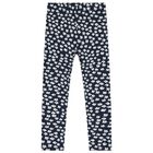 Girls Navy Blue Leggings Set, 1, hi-res