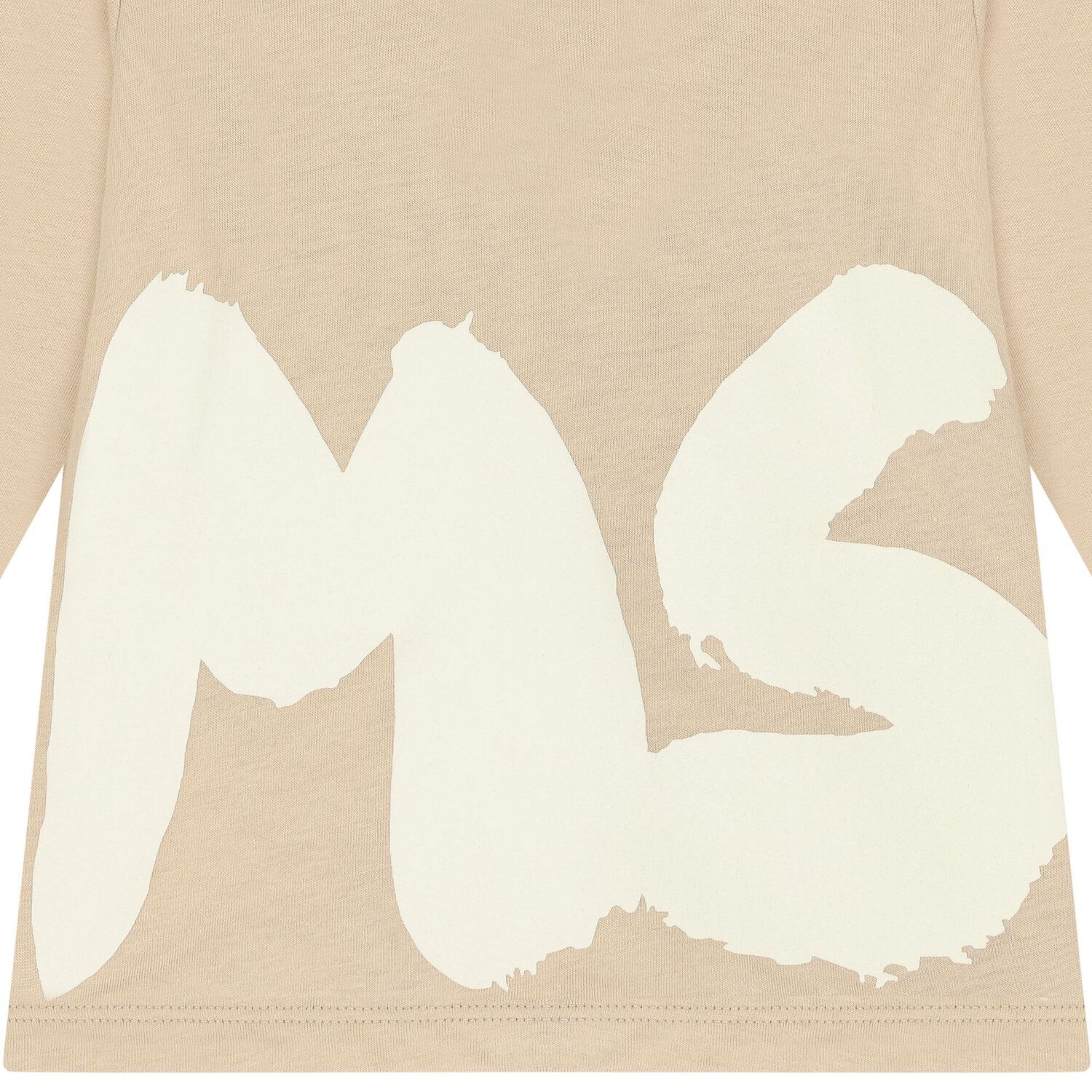 Beige Logo Long Sleeve Top, 1, hi-res image number null
