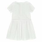 Girls White Logo Dress, 1, hi-res