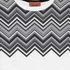 Boys White & Black Zig Zag T-Shirt, 1, hi-res