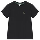 Boys Black Logo T-Shirt, 2, hi-res