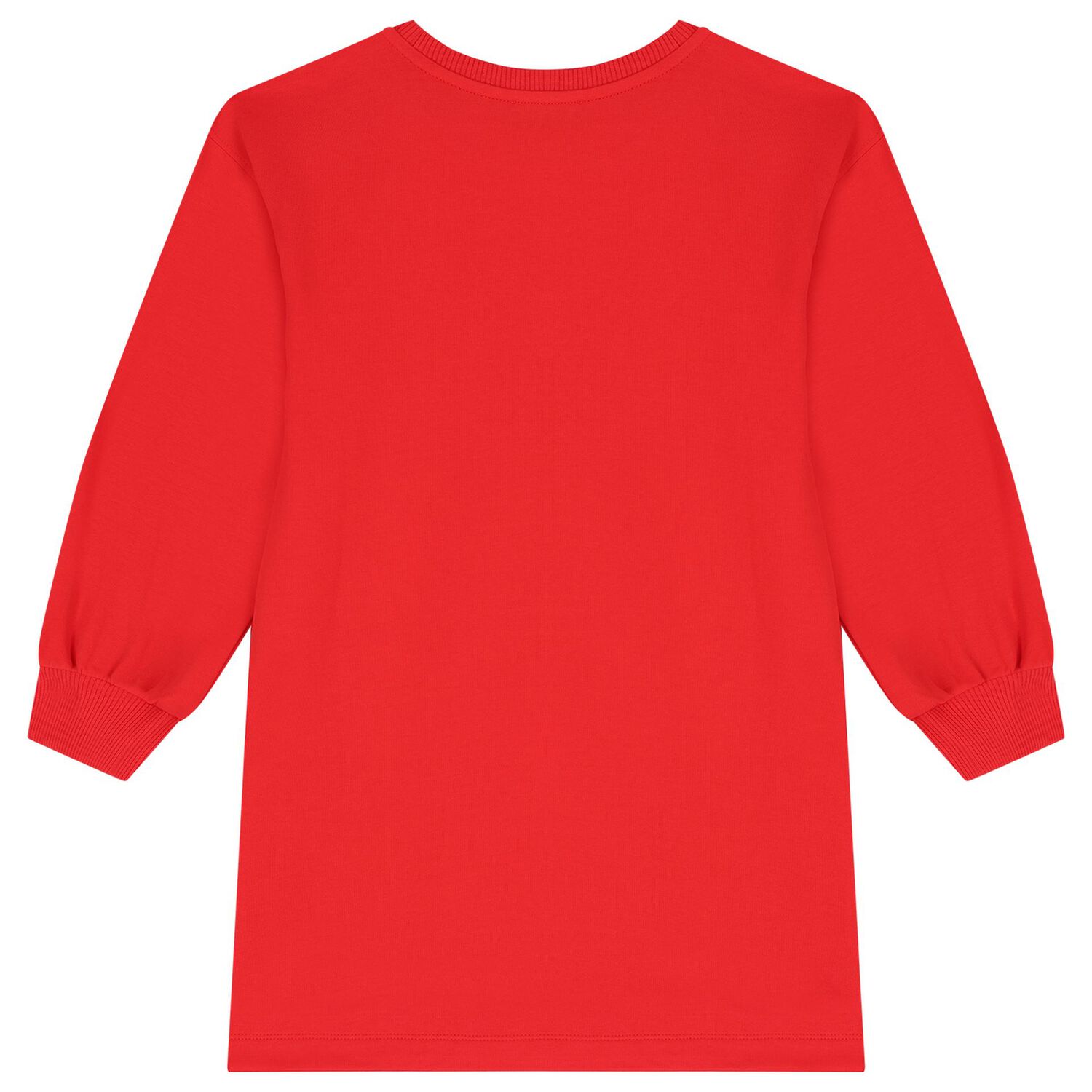 Girls Red Bow Logo Dress, 2, hi-res