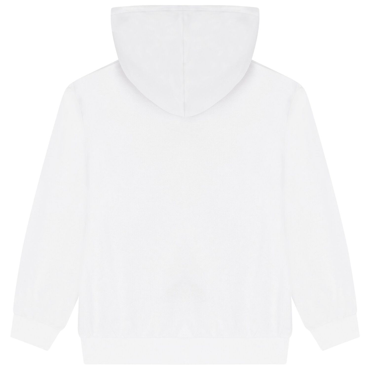 Girls White Teddy Bear Logo Hooded Top, 1, hi-res