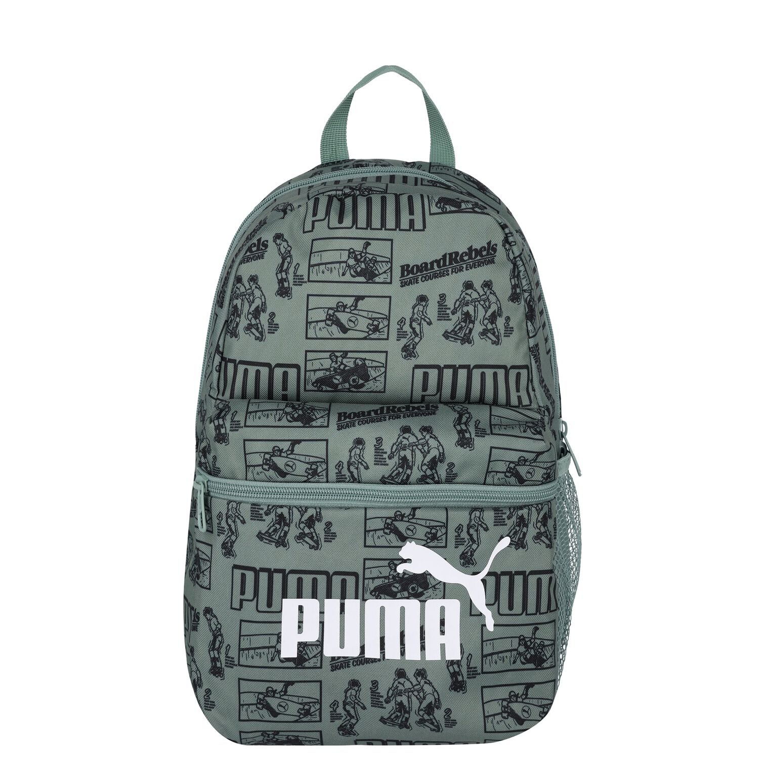 Boys Green Logo Backpack, 1, hi-res