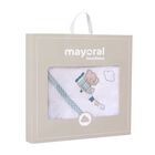 Baby Boys White Hooded Towel, 1, hi-res