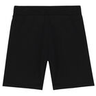Boys Black Logo Shorts, 2, hi-res