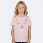 Girls Pink Necklace Logo T-Shirt, 2, hi-res