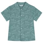 Boys Green Motorbike Shirt, 1, hi-res