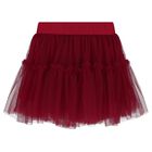 Girls White & Red Teddy Bear Skirt Set, 1, hi-res