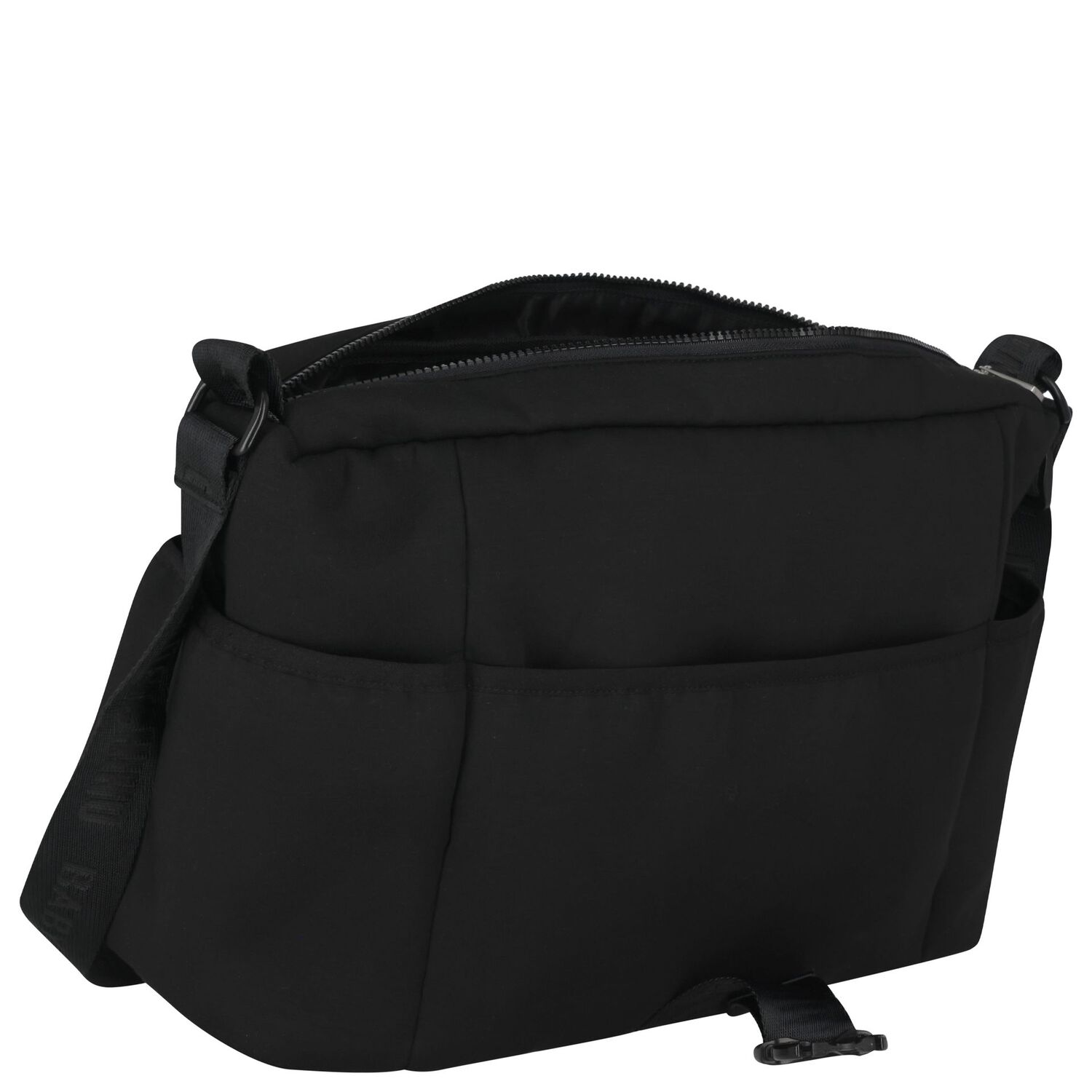 Black Teddy Bear Logo Baby Changing Bag ( 40CM ), 1, hi-res
