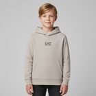 Boys Beige Logo Hooded Top, 3, hi-res