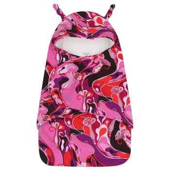 Baby Girls Pink Orchidee Print Nest (75cm)