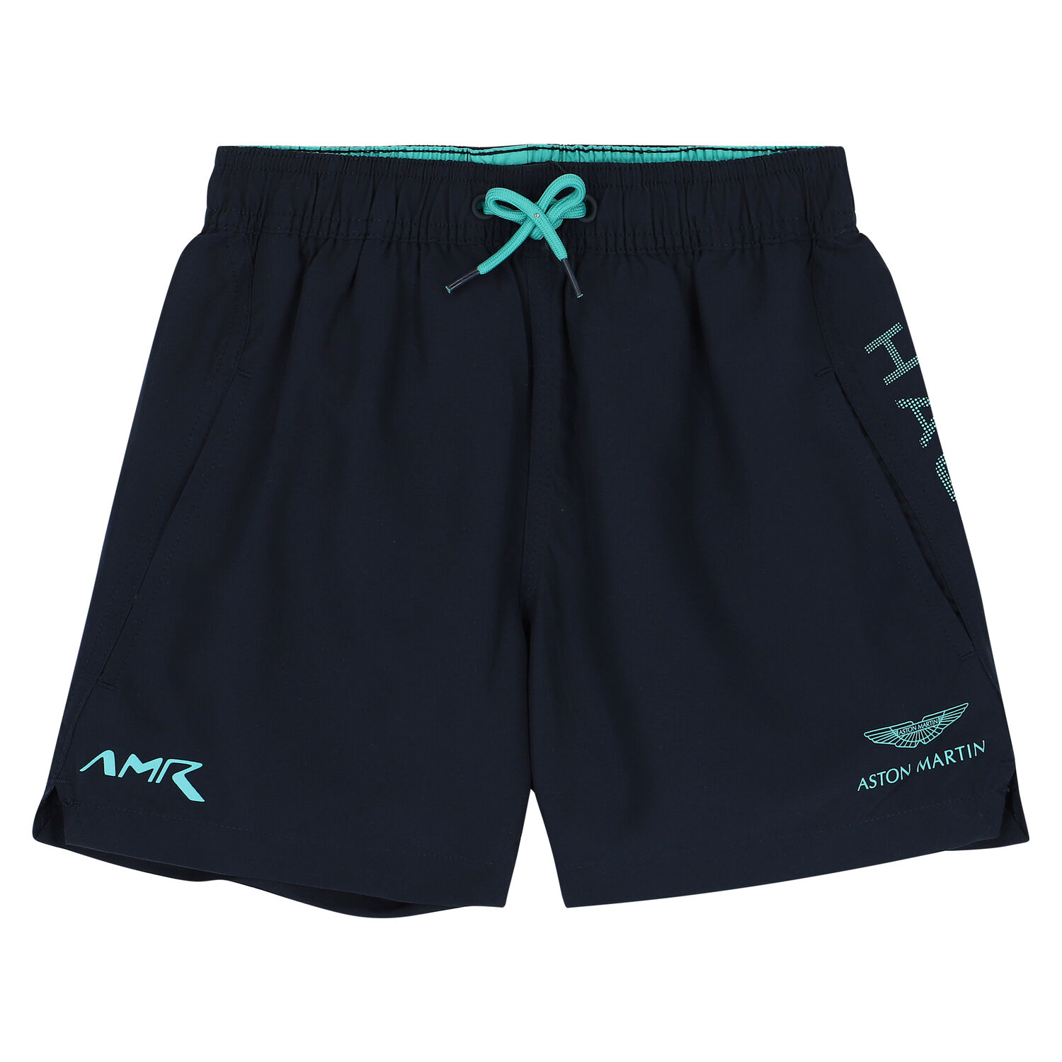 Boys Navy Logo Swim Shorts, 1, hi-res