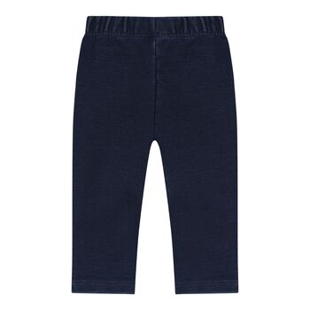 Baby Girls Pink & Navy Blue Heart Leggings Set