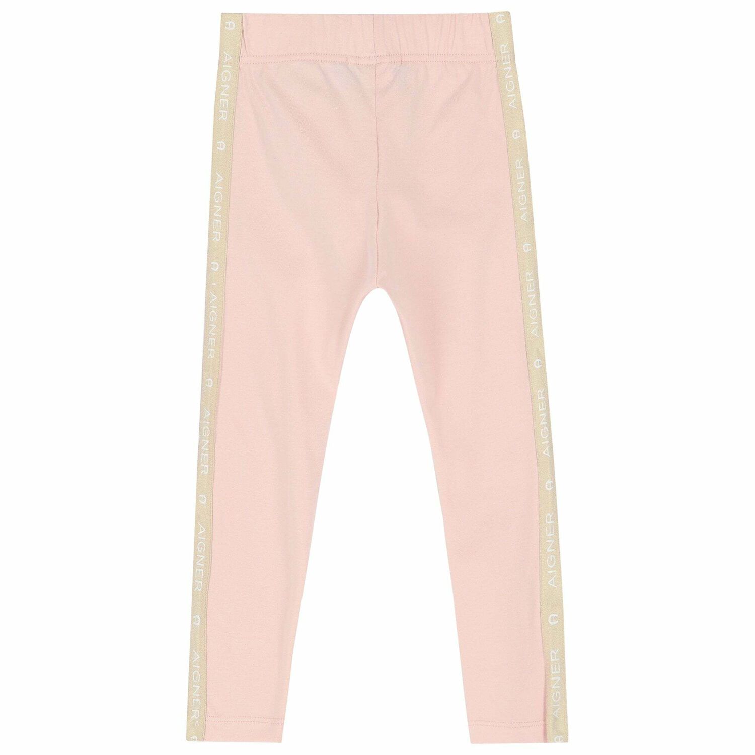 Younger Girls Pink Logo Leggings, 1, hi-res image number null