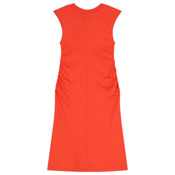 Girls Red Logo Dress