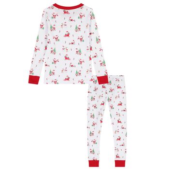 White & Red Christmas Capers Pyjamas