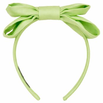 Girls Green Bow Headband