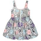 Girls Silver Sequin Dress, 1, hi-res