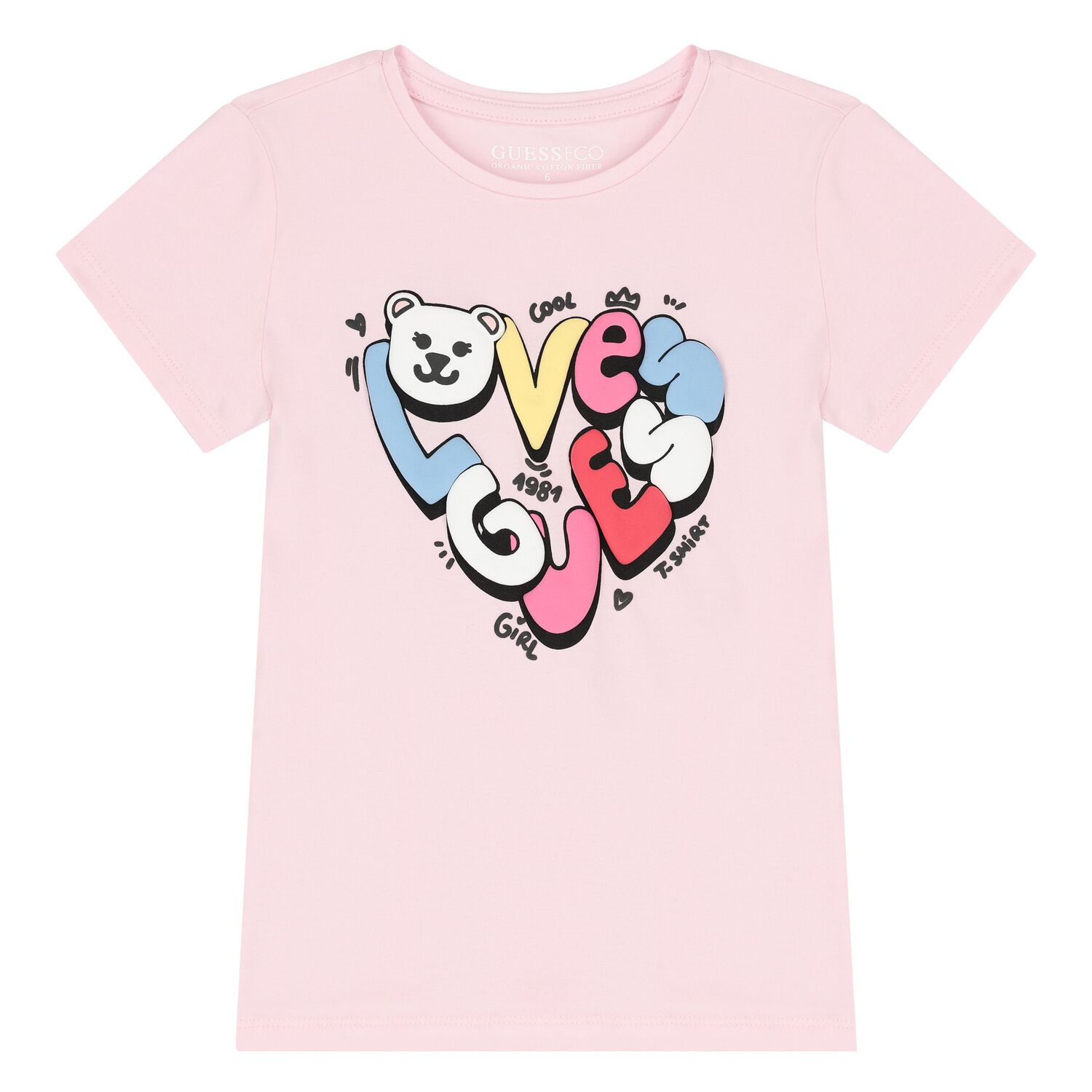 Girls Pink Logo T-Shirt, 2, hi-res