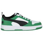Boys White & Green Rebound Trainers, 2, hi-res