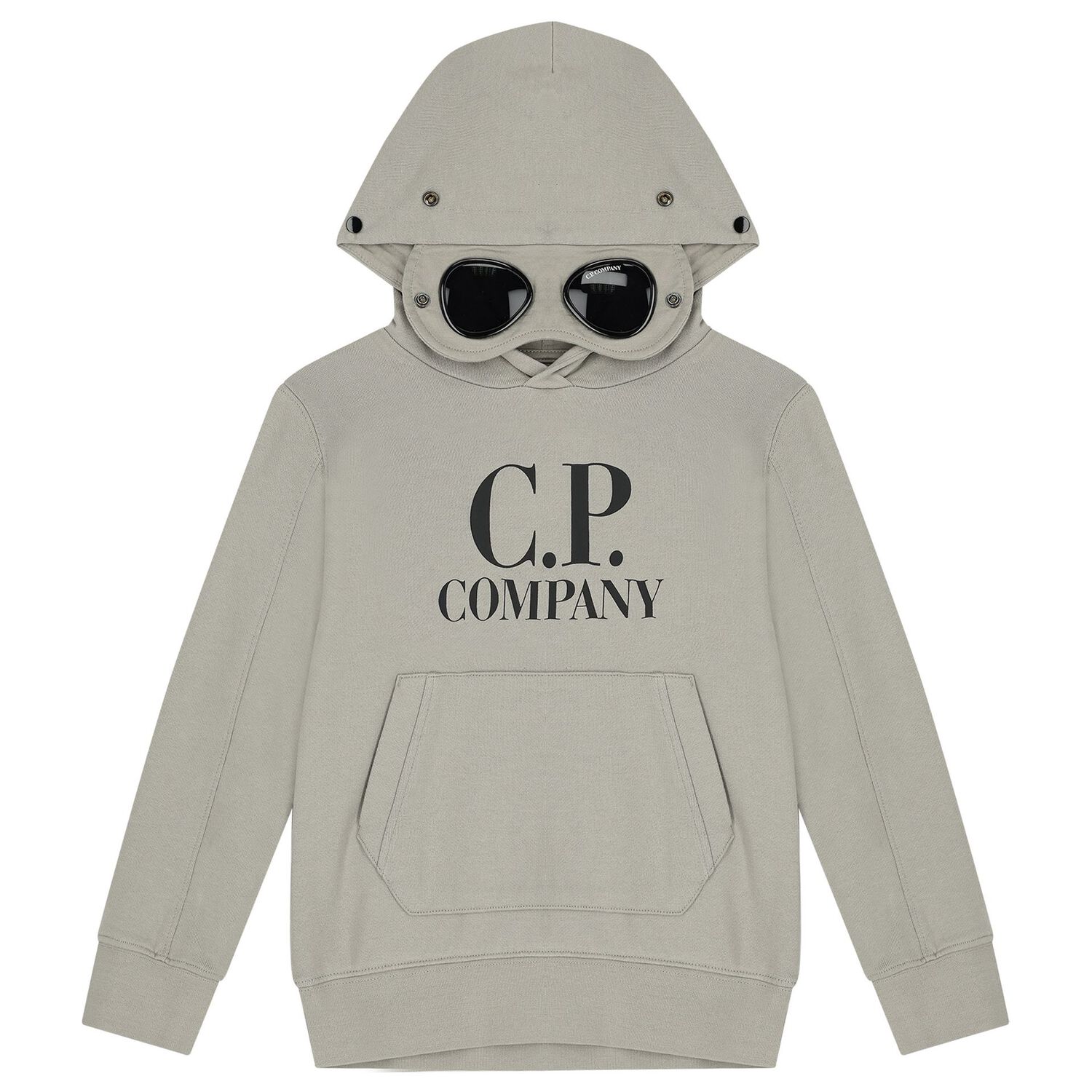Boys Grey Logo Hooded Top, 2, hi-res
