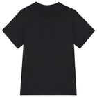 Boys Black Logo T-Shirt, 1, hi-res