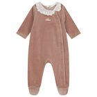 Baby Girls Ivory & Brown Babygrow Gift Set, 1, hi-res