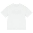 Boys White Logo T-Shirt, 1, hi-res