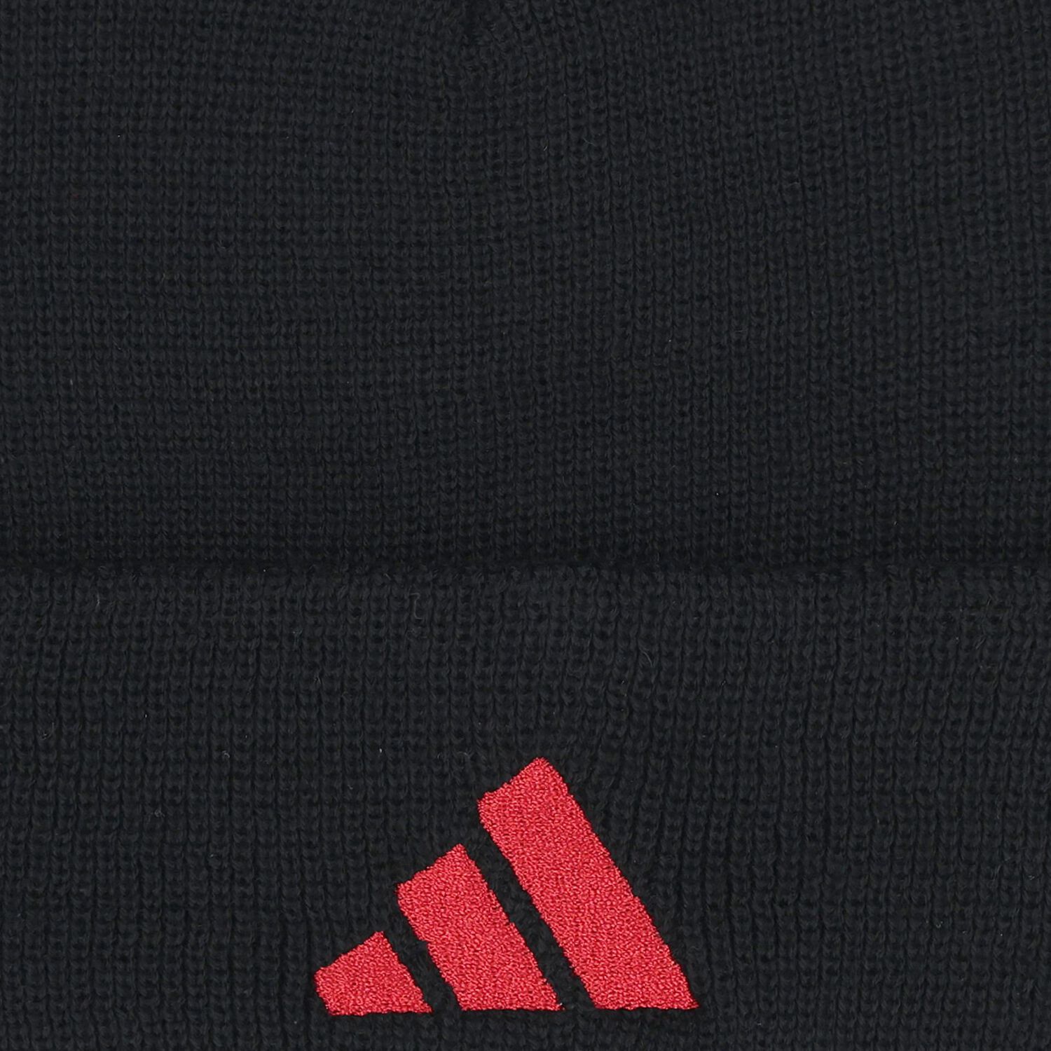 Black & Red Logo Beanie Hat, 1, hi-res