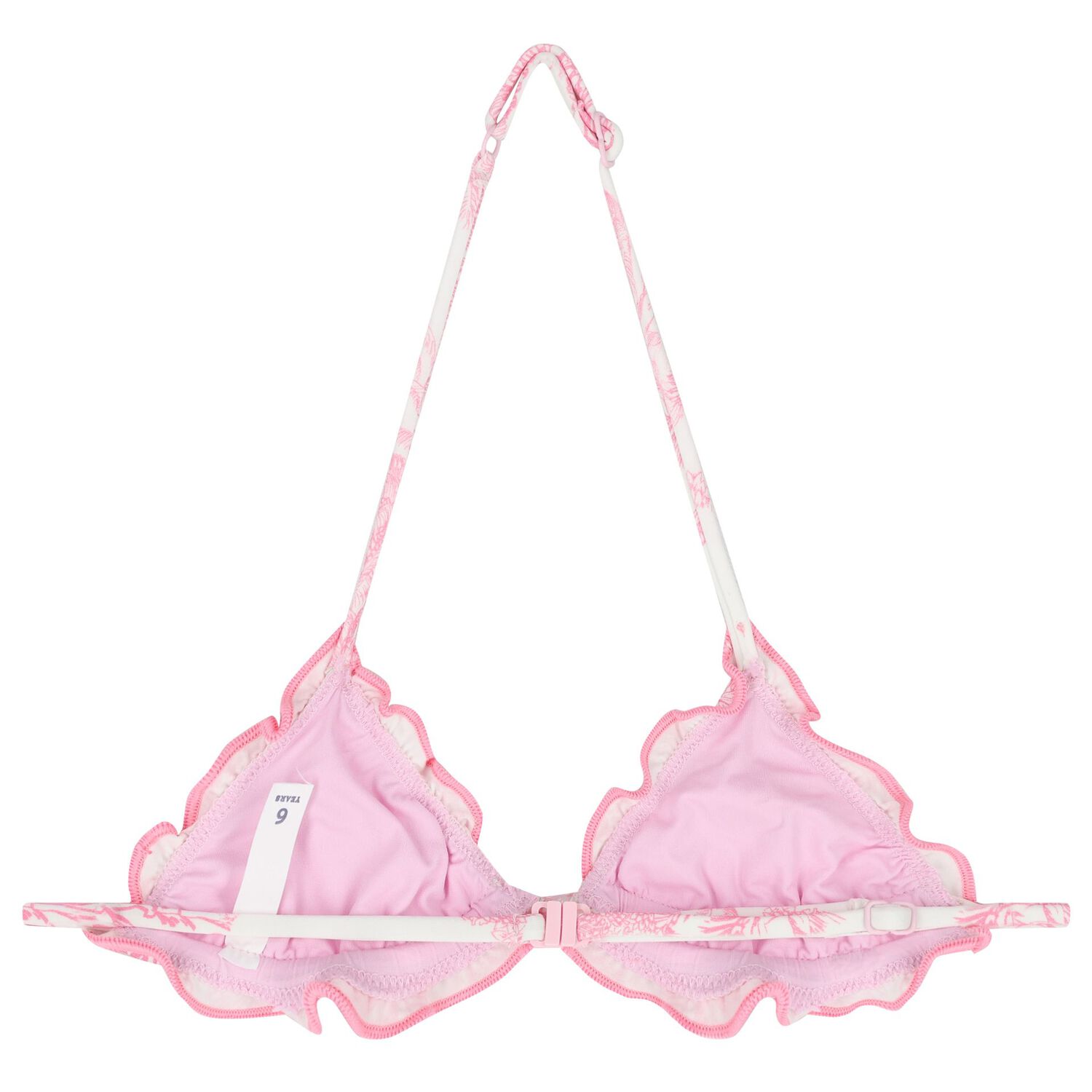 Girls Pink & White Jungle Bikini, 1, hi-res