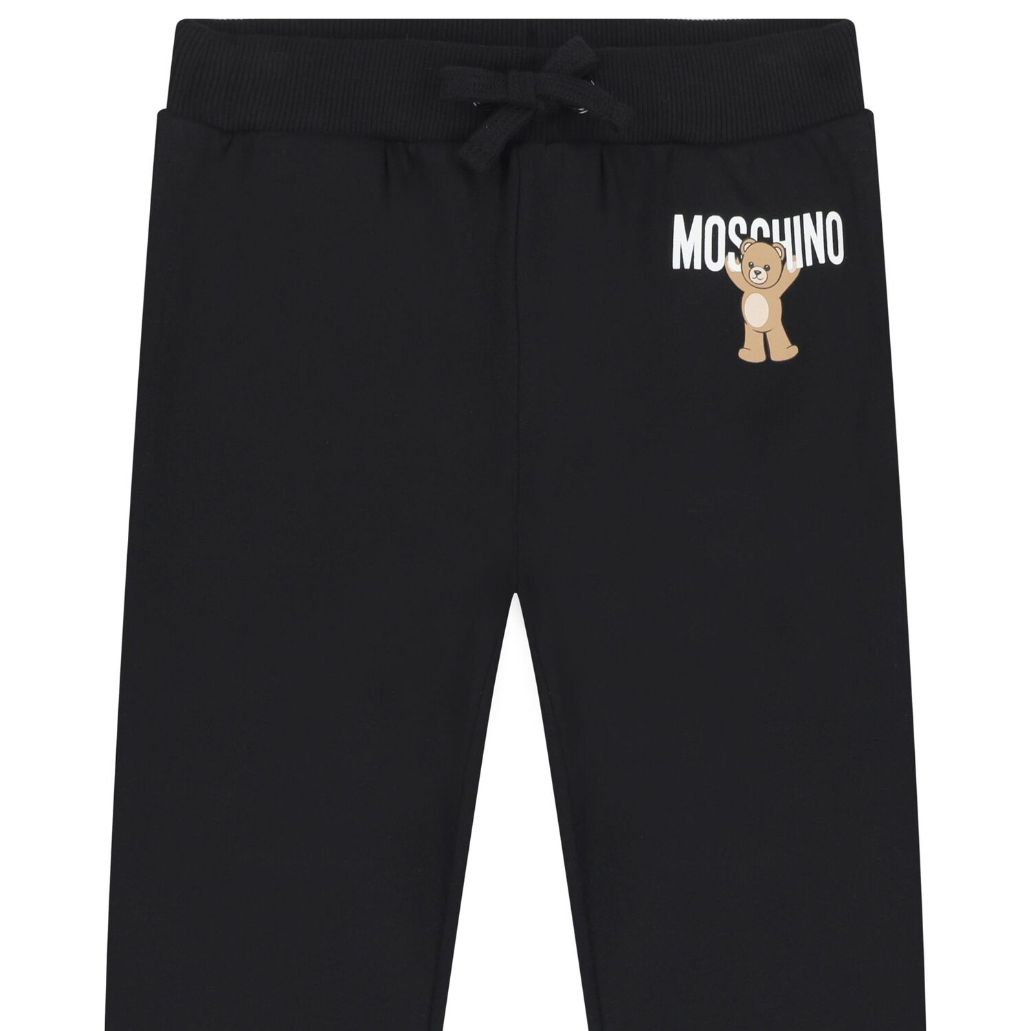 Black Teddy Bear Logo Joggers, 2, hi-res