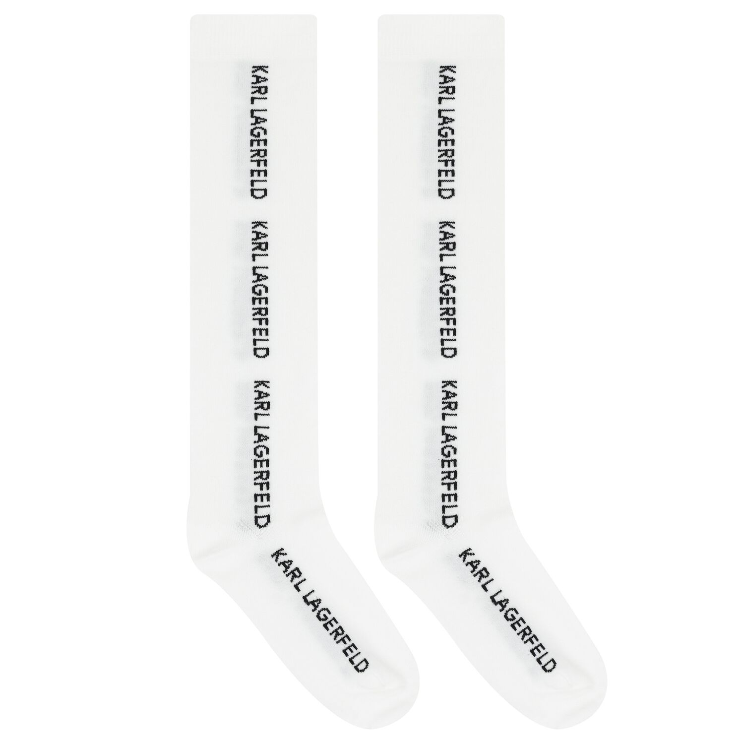 Girls White Logo Socks, 1, hi-res image number null