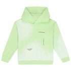 Boys Green Logo Hooded Top, 1, hi-res