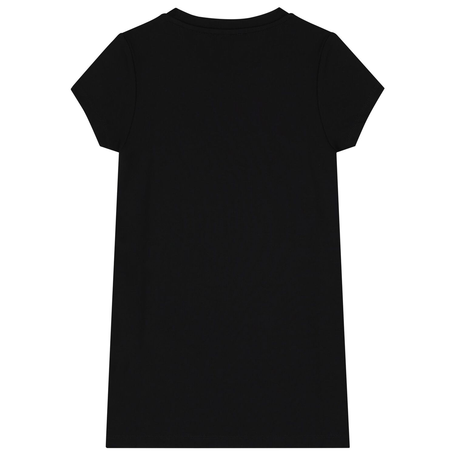 Girls Black Logo Dress, 1, hi-res